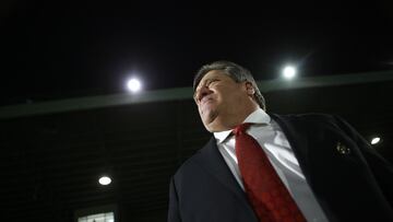 Miguel Herrera head coach of Tijuana during the 15th round match between FC Juarez and Tijuana as part of the Torneo Clausura 2024 Liga BBVA MX at Olimpico Benito Juarez Stadium on April 14, 2024 in Ciudad Juarez, Chihuahua, Mexico.