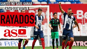 Santos solo tiene 3 victorias de visita en Torneos Cortos contra Monterrey