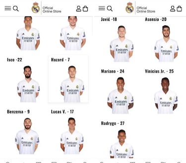 El Madrid dej¨® de vender en
su tienda la camiseta de Bale