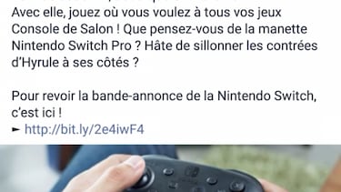 Nintendo ya promociona Switch en las Redes Sociales