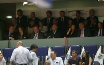 Florentino Pérez en el palco.