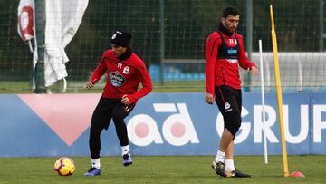 29/11/18 ENTRENAMIENTO DEPORTIVO DE LA CORU&Ntilde;A
 ENEKO BOVEDA
 MICHELE SOMMA
 