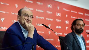 José Castro y Víctor Orta, este martes.