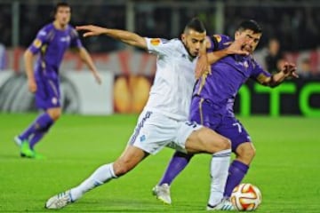 David Pizarro es clave en el armado de la Fiorentina, que se metió en semifinales de la Europa League. 