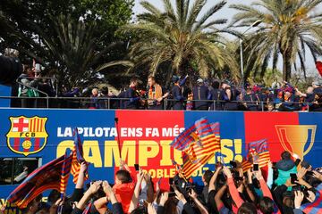 La Rúa de Campeones por las calles de Barcelona