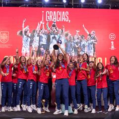 Homenaje a las campeonas del mundo Sub-17: “Sois la leche”