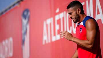 MAJADAHONDA (MADRID), 24/07/2023.- El centrocampista del Atl¨¦tico de Madrid, Jorge 'Koke' Resurreci¨®n durante el entrenamiento del equipo celebrado este lunes en la Ciudad Deportiva de Majadahonda, Madrid. EFE/Atl¨¦tico de Madrid SOLO USO EDITORIAL/SOLO DISPONIBLE PARA ILUSTRAR LA NOTICIA QUE ACOMPA?A (CR?DITO OBLIGATORIO)
