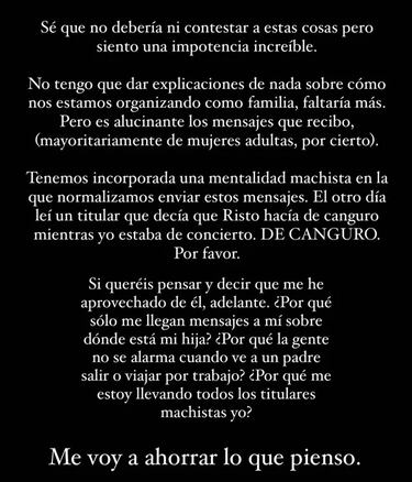 Laura Escanes explota por los mensajes machistas tras su ruptura con Risto Mejide