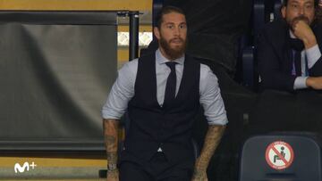 El gesto de Ramos en la grada cuando vio el 2-1: las apps de GIFs echando humo...