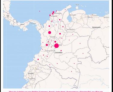 Mapa de casos y muertes por coronavirus por departamentos en Colombia: hoy, 25 de septiembre