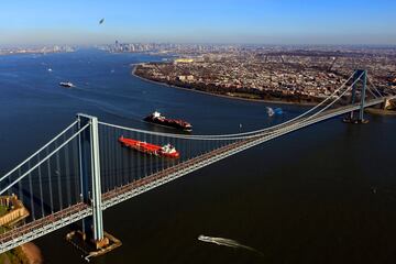 Así se veía el Verrazano-Narrows Bridge en 2011.