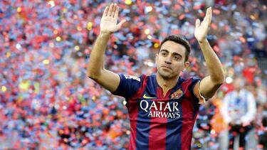 What were Xavi's stats as a Barcelona player? Titles, assists, records...