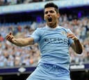 El 'Kun' Agüero logra su primer triplete con el City