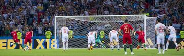 1-0. Cristiano Ronaldo marcó de penalti el primer gol.