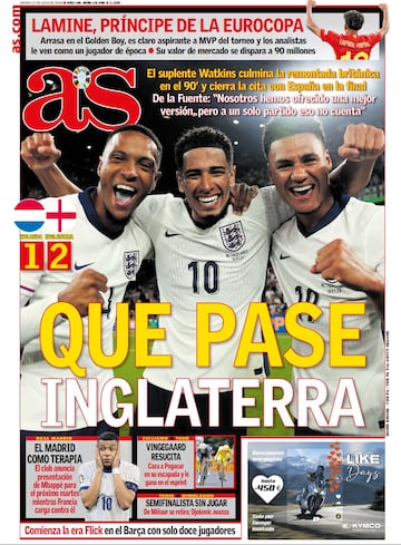 Las portadas de AS de julio