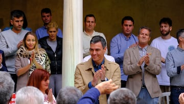 El presidente del Gobierno de España y secretario general del PSOE, Pedro Sánchez, durante la clausura el acto público de presentación de la candidatura socialista al 28M en la ciudad y otros municipios del medio rural en el Hospital de Santiago en Úbeda, a 22 de abril de 2023 en Jaén (Andalucía, España). El secretario general del PSOE y presidente del Gobierno, Pedro Sánchez, y el secretario general del PSOE-A, Juan Espadas, clausuran el acto público de presentación de la candidatura socialista al 28M en la ciudad y otros municipios del medio rural.
22 ABRIL 2023
Juan de Dios Ortiz / Europa Press
22/04/2023