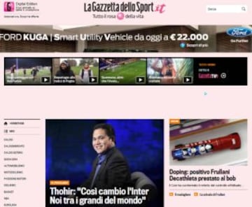 Portadas de la prensa extranjera