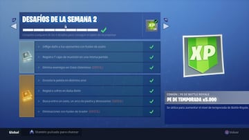 Fortnite Battle Royale: Desaf&iacute;os de la Semana 2 de la Temporada 5