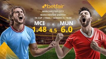 Manchester City vs. Manchester United: alineaciones, horario, TV, estadísticas y pronósticos FA Cup