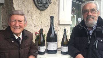 El exalcalde Tomás Rodríguez Bolaños junto al expresidente del Real Valladolid, Gonzalo Alonso.