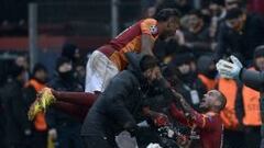 Wesley Sneijder celebra su gol ante la Juve. 