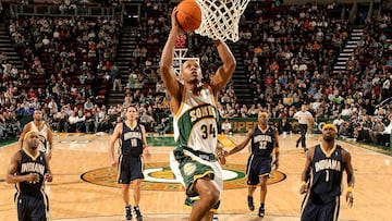 Ray Allen, con la camiseta de los Supersonics