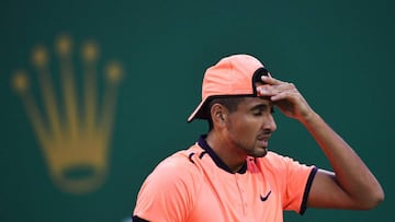 Nick Kyrgios, durante su partido ante Mischa Zverev en el Masters 1.000 de Shanghai.