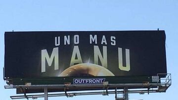 Los Spurs se apuntan a la moda del cartel: "Manu uno más"