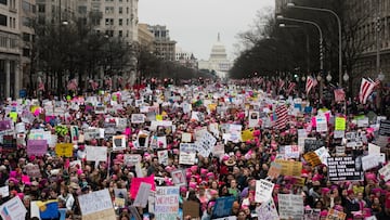 Foto de archivo del Día Internacional de las Mujeres en Washington.