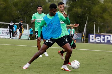 Imágenes del entrenamiento de Atlético Nacional previo al clásico con Independiente Medellín.