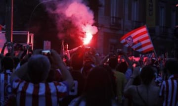 La celebración en la plaza de Neptuno