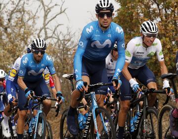 Alejandro Valverde, Enric Mas y Imanol Erviti.  