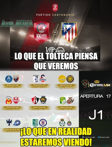 Toluca y Atlético de Madrid empatan y los memes se aburren