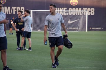 Así fue el entrenamiento de Boca en Barcelona