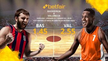 Saski Baskonia vs. Valencia Basket: horario, TV, estadísticas, clasificación y pronósticos