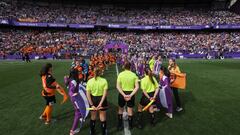 Valladolid. 17/3/2024. Encuentro de fútbl femenino en el estadio Zorrilla, entre Real Valladolid Simancas - Atlético Lince.