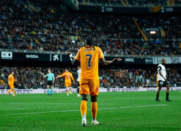 Vinicius, en Mestalla.