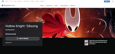 Hollow Knight Silksong disappears from the PS5 Store after its launch: here’s what we know