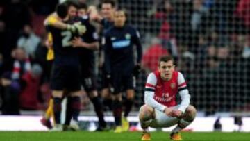 Wilshere, desolado después de la derrota del Arsenal.