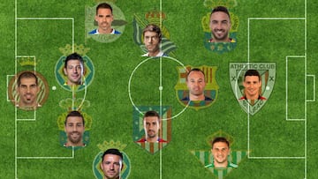 Once ideal de jugadores veteranos de la Liga.