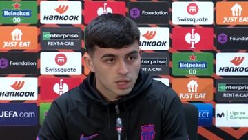 Pedri: "Xavi ve el fútbol como yo"