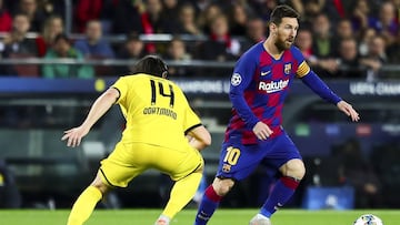 27/11/19 PARTIDO CHAMPIONS LEAGUE
FASE DE GRUPOS GRUPO F
BARCELONA - BORUSSIA DORTMUND
MESSI NICO SCHULZ