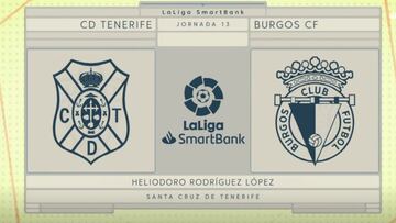 Resumen y goles del Tenerife vs. Burgos de LaLiga Santander