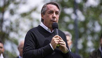      Emilio Azcarraga Propietary of Club America during the event of laying the First Stone of the future Womens Club House and Extension of the Cancha Centenario, at Club America, on October 11, 2023.

<br><br>

Emilio Azcarraga Propietario de Club America durante el evento de la colocacion de la Primera Piedra de la futura Casa Club Femenil y Ampliacion de la Cancha Centenario, en el Club America, el 11 de Octubre de 2023.