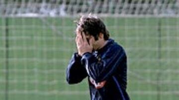 <b>EN BARCELONA. </b>Tayfun se entrenó ayer, aún con el susto en el cuerpo.