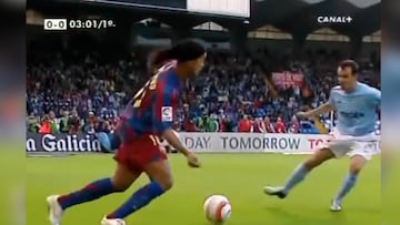 Hizo de todo, pero pocas cosas como esta: Ronaldinho y uno de los mejores pases de siempre