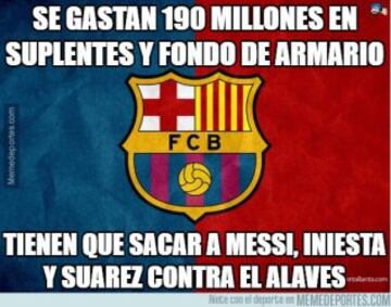 Los memes más divertidos del Barcelona-Alavés