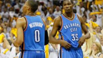 Russell Westbrook y Kevin Durant.