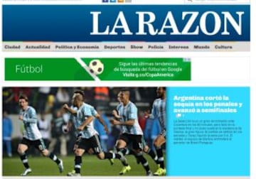 Medios argentinos destacan que Tevez "se sacó una Ospina"