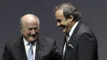 Joseph Blatter y Michel Platini.